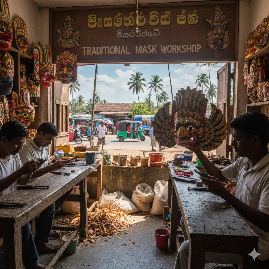 mask Making Workshop and Ambalangoda